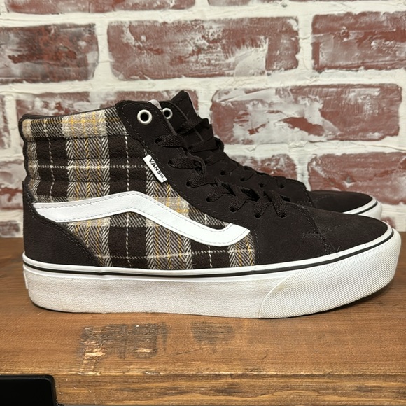 Vans Filmore Hi Platform Plaid Mix Women’s Sz 10 - Picture 3 of 13